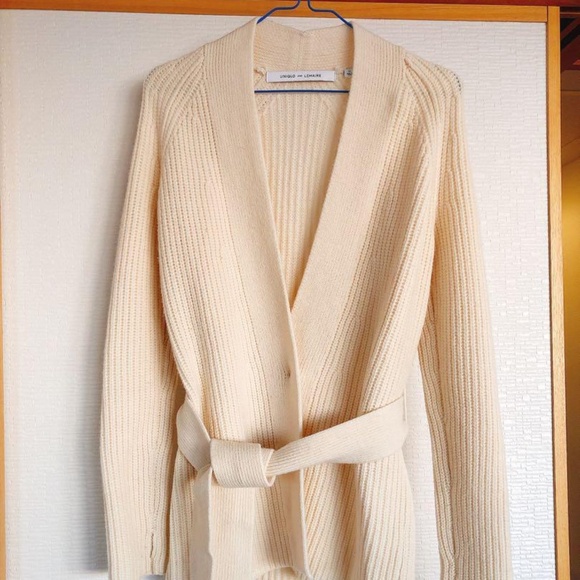 Uniqlo x Lemaire F/W 2015 100% Wool Knitted Cardigan Cream Size Large - Picture 1 of 8